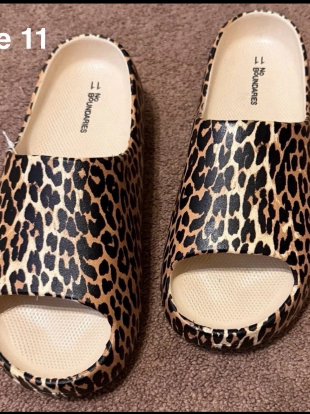 No Boundaries Women's Platform Comfort Slide Sandals